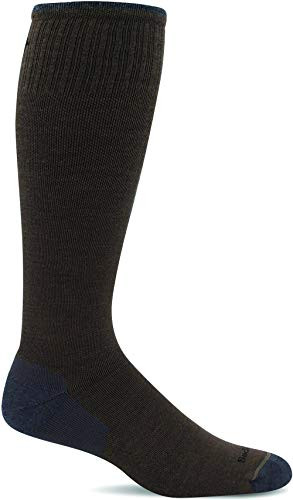 Sockwell Mens Elevation Firm Graduated Compression Sock Bark  LXL