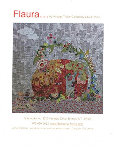 Flaura Vintage Trailer Collage Wall Hanging Quilt Pattern Laura Heine Fiberworks