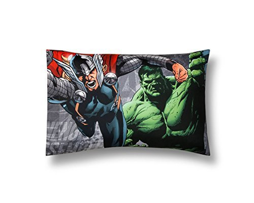 Marvel Avengers Pillow Cases - Grey & Green