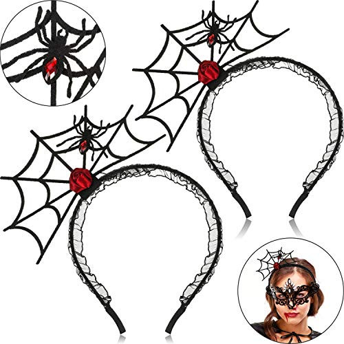 2 Pieces Halloween Spider Headdress Devil Headband for Halloween Cosplay Festive Party Performance 2 Pieces Halloween Spider Headdress Devil Headband for Halloween Cosplay Festive Party Performance