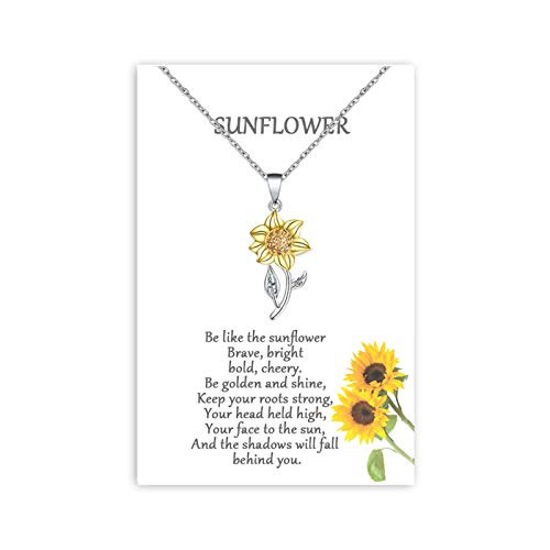 Tarsus Sunflower Pendant Necklace for Women Hypoallergenic Jewelry Gifts Bestfriend Girls Tarsus Sunflower Pendant Necklace for Women Hypoallergenic Jewelry Gifts Bestfriend Girls