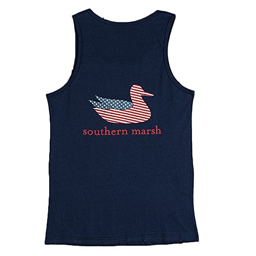 Southern Marsh Authentic Flag  Tank Navy XSmall
