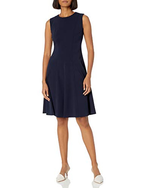 Tommy Hilfiger Womens Fit and Flare Dress Ultra Sky Captain 8