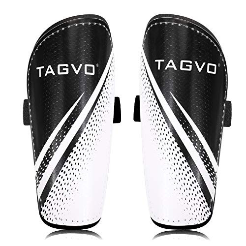 TAGVO Soccer Shin Guards Kids Youth Lightweight Soccer Equipment with Adjustable Straps Great Performance Soccer Shin Pads for Boys Girls
