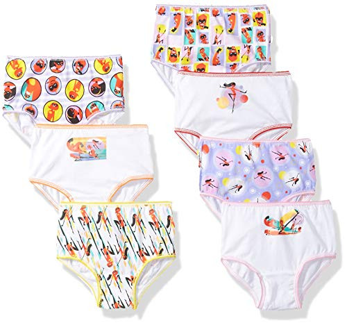 Disney Girls 7Pack Underwear Panties Incredibles Toddler 4t