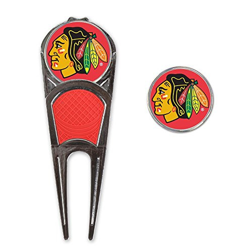 NHL Chicago Blackhawks A0191111 Golf Mark/Tool/H Clip Combo NHL Chicago Blackhawks A0191111 Golf Mark/Tool/H Clip Combo
