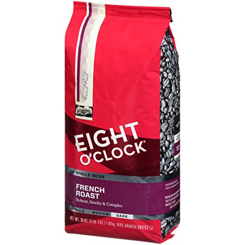 Eight O'Clock Whole Bean Coffee, French Roast, 36 Ounce