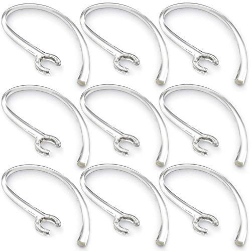 Ear Hooks for Plantronics M25 M55 M70 M90 M155 M165 Mobile Bluetooth Headset Loops  Spare Clamp Replacement 9 Pack Clear