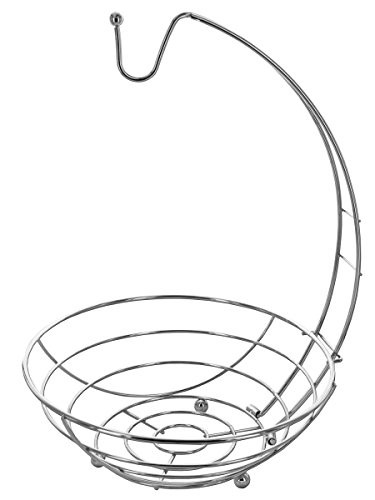 StealStreet SS-KI-OL513 Banana Hanger Chrome Wire Fruit Basket