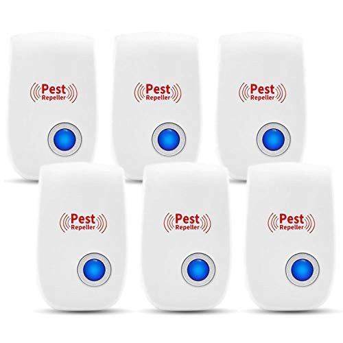Ultrasonic Pest Repeller 6 Pack 2020 Ultrasonic Pest Repellent Plug in Pest Control 100 Safe for Human and Pet Indoor Pest Control Ultrasonic Repellent for Mice Cockroach Ant Spider Mosquito