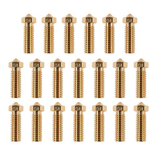 20PCS 3D Brass Volcano Nozzle M6 Thread Nozzle 04mm M6 Printed Head for 175mm Filament 3D Printer Parts Volcano Heater Block JHead Hotend Extrude 20PCS 3D Brass Volcano Nozzle M6 Thread Nozzle 04mm M6 Printed Head for 175mm Filament 3D Printer Parts Volcano Heater Block JHead Hotend Extrude