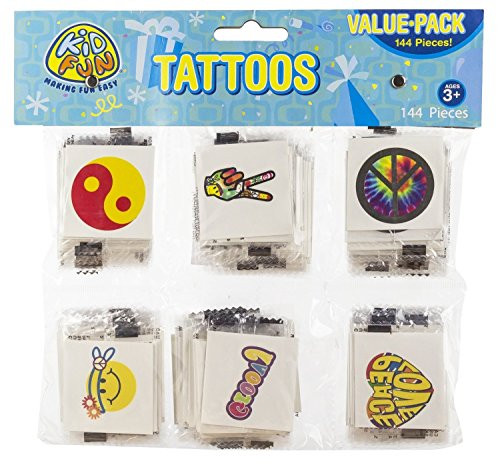 US Toy Retro Temporary Tattoos Part Pack 288 Count