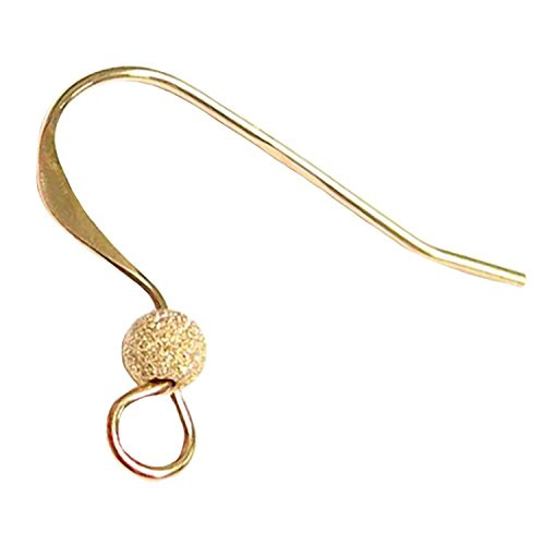 4 pcs 14k Gold Filled Ear Wire French Hook Earwires Stardust Ball Earring ConnectorFindingsYellow Gold 4 pcs 14k Gold Filled Ear Wire French Hook Earwires Stardust Ball Earring ConnectorFindingsYellow Gold