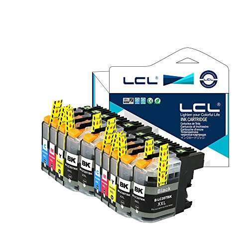 LCL Compatible Ink Cartridge Replacement for Brother LC207XXL LC205XXL LC207 LC205 LC207BK LC205C LC205M LC205Y XXL Super High Yield MFCJ4320DW J4420DW J4620DW 10Pack 4Black 2Cyan 2Magenta 2Yellow