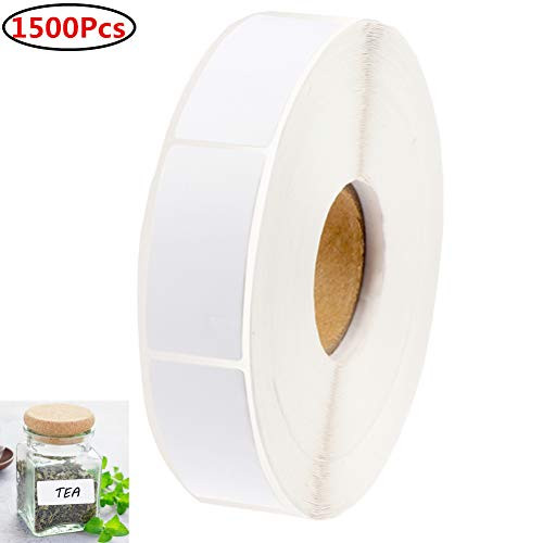 Ioffersuper 1500PcsRoll Food Freezer Labels 1¡Á3inches Blank Freezer Containers Labels SelfAdhesive Stickers Removable Storage Refrigerator Date Labels Food Freezer Labels to Write On