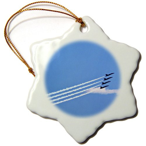 3dRose ORN_95277_1 WA, Seattle, Blue Angels at Seafair, Air Show US48 CSL0033 Charles Sleicher Snowflake Ornament, Porcelain, 3" 3dRose ORN_95277_1 WA, Seattle, Blue Angels at Seafair, Air Show US48 CSL0033 Charles Sleicher Snowflake Ornament, Porcelain, 3"