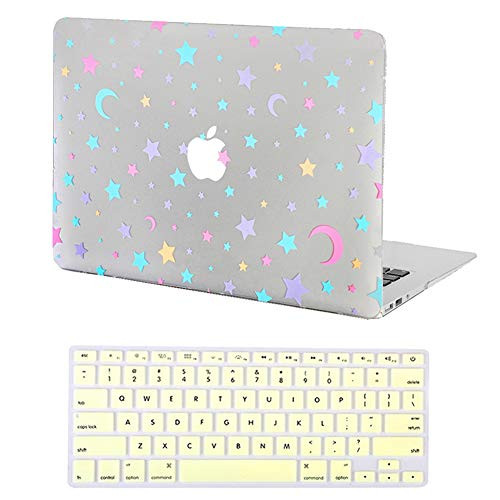 Velvet Caviar MacBook Pro 13 inch Case Stars  Moon  Fits Models A1706 A2159 A1989  A1708  Cute Clear Protective Hard Cases with Keyboard Cover