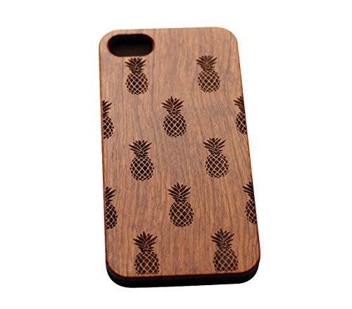 VIVIPOW Wood Pineapples Phone Case Compatible iPhone 7 Case47 InchesWooden Phone Case Compatible iPhone 7 Case 47 Inches