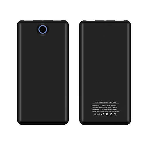 VUOHOEG USB C Power Bank 20000mAh Portable Charger with QC 2.0 Quick Charge; 20000mAh Input & Output Type C Battery Pack Replacement for Smartphone Tablet, Nintendo Switch, iPhone, Galaxy and More