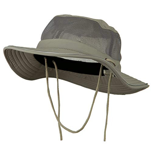 e4Hatscom Big Size Talson UV Mesh Bucket Hat  Grey XL2XL