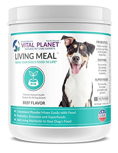 Vital Planet  Living Meal for Dogs  Organic Daily Superfood Blend for Dogs  30 Servings