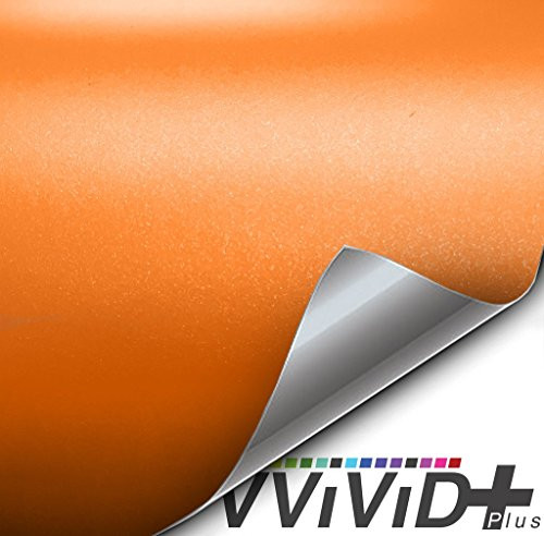 VViViD Premium Vinyl Wrap Film 6ft x 5ft Matte Metallic Orange