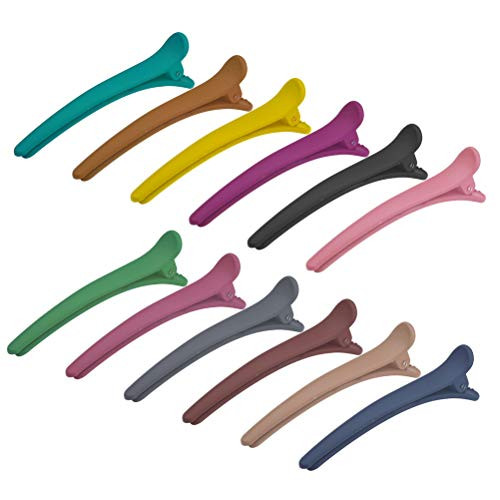 pengxiaomei Styling Hair Clips 12 Pieces Plastic NonSlip Duckbill Clips Alligator Hair Barrettes Pins for Women Girls pengxiaomei Styling Hair Clips 12 Pieces Plastic NonSlip Duckbill Clips Alligator Hair Barrettes Pins for Women Girls