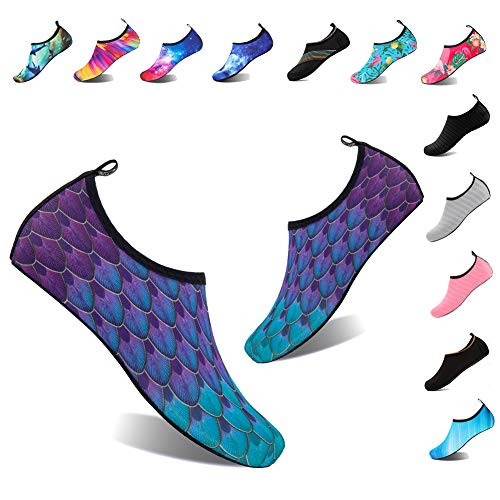 Water Whoes for Women Water Shoes Swim Shoes for Women Water Socks Beach Aqua Socks Water Shoes for Men Surfing Pool Water SportsYLBlueGreen4041EU