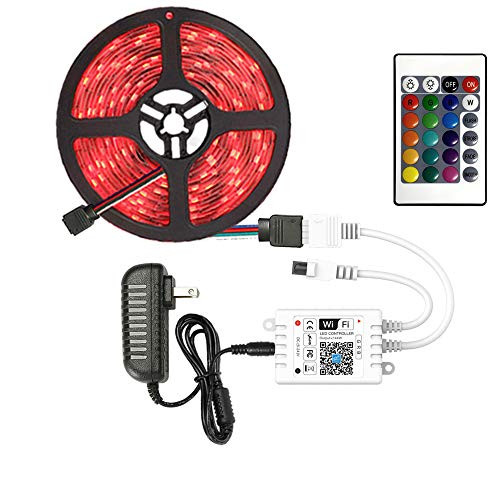 Sumaote RGB LED Strip Lights 164ft SMD5050 Smart WiFi LED Light Strips Lights Waterproof Compatible with Alexa and Google Home Music Sync LED Lights for Bedroom Kitchen Cabinet and Party Decoration Sumaote RGB LED Strip Lights 164ft SMD5050 Smart WiFi LED Light Strips Lights Waterproof Compatible with Alexa and Google Home Music Sync LED Lights for Bedroom Kitchen Cabinet and Party Decoration