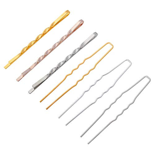 PH PandaHall 66pcs 3 Colors Hair Pins Bobby Pins U Shaped Hair Pins Metal Hair Pin Clip for Women Hair Decoration Hairdressing Salon PH PandaHall 66pcs 3 Colors Hair Pins Bobby Pins U Shaped Hair Pins Metal Hair Pin Clip for Women Hair Decoration Hairdressing Salon