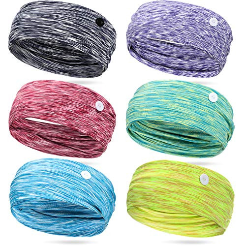 6 Pieces Knotted Button Headbands Twisted Knot Turban Headwraps Wide Elastic Yoga Sports Hairbands Boho Headbands for Women Men 6 Pieces Knotted Button Headbands Twisted Knot Turban Headwraps Wide Elastic Yoga Sports Hairbands Boho Headbands for Women Men