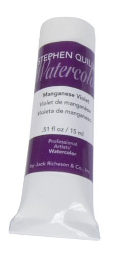 Jack Richeson Stephen Quiller 15-Ml Watercolor Tube, Manganese Violet