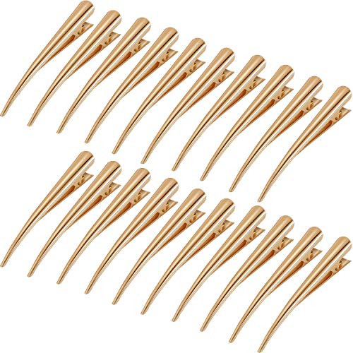 20 Pieces Large Alligator Hair Clips Duckbill Hair Clips with Teeth Nonslip Duckbill Styling Clips Alligator Hair Barrettes Pins for Women Girls Thick Thin Hair Gold Color 20 Pieces Large Alligator Hair Clips Duckbill Hair Clips with Teeth Nonslip Duckbill Styling Clips Alligator Hair Barrettes Pins for Women Girls Thick Thin Hair Gold Color