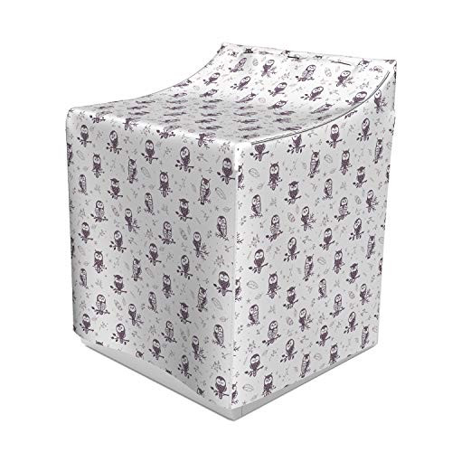 Ambesonne Owl Washer Cover Cartoon Style Illustration of Owls on the Branches Mysterious Woods Print Easy to Use Bathroom Accent Fabric 29 x 28 x 40 Eggplant White Ambesonne Owl Washer Cover Cartoon Style Illustration of Owls on the Branches Mysterious Woods Print Easy to Use Bathroom Accent Fabric 29 x 28 x 40 Eggplant White
