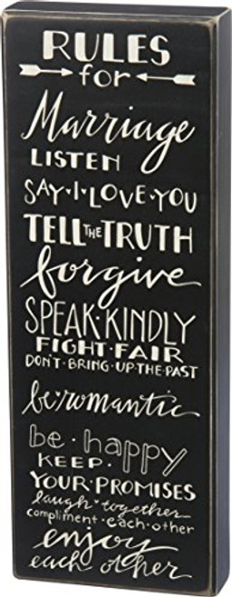 Primitives by Kathy Rules for Marriage Box Sign Primitives by Kathy Rules for Marriage Box Sign