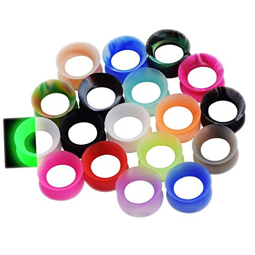 36pcs Silicone Ear Gauges Flesh Tunnels Plugs Stretchers Expander Ear Piercing Jewelry 1212mm