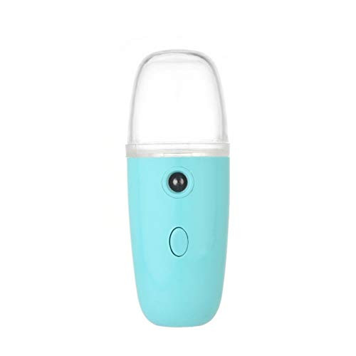 Nano Mist Steamer Nano Handy Mist Spray Facial Steamer Sprayer Facial Spa Facial Skin Moisturizing Tool Nano Mister for Facial Steamer Usb Rechargeable Face Hydration Spray sky blue