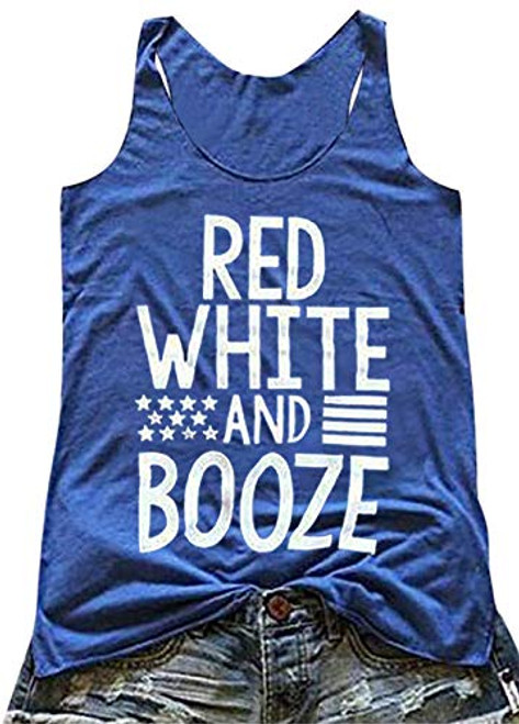 DUTUT Womens 4th of July Tank American Flag Print Tank Top Sleeveless USA Patriotic Casual TShirt Vest Blue M DUTUT Womens 4th of July Tank American Flag Print Tank Top Sleeveless USA Patriotic Casual TShirt Vest Blue M