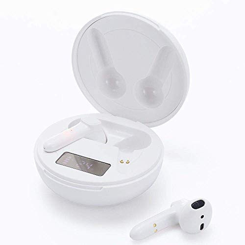 Bluetooth Headphones Bluetooth 50 Wireless Earbuds with Wireless Charging Case IPX8 Waterproof TWS Stereo Headphones in Ear Built in Mic Headset Premium Sound with Deep Bass for Sport Airpods