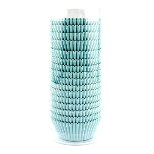 Xlloest Premium Mini Light Blue Baking Cups Cupcake Liners Paper Pack of 400