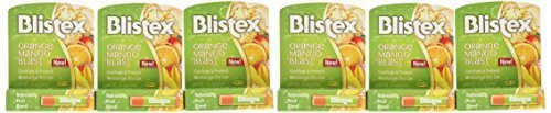 Blistex Orange Mango Blast Lip Balm 015 Ounce Pack of 6 by Blistex