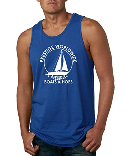 Prestige Worldwide Funny Boats and Hoes Mens Pop Culture Graphic Tank Top Royal Large Prestige Worldwide Funny Boats and Hoes Mens Pop Culture Graphic Tank Top Royal Large