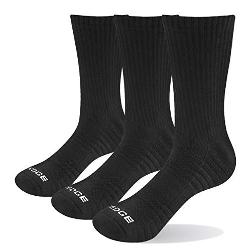YUEDGE Mens 3PairsPack Work Boot Socks Outdoor Sports Athletic Walking Hiking Socks Moisture Wicking Cotton Cushion Crew SocksXXLarge YUEDGE Mens 3PairsPack Work Boot Socks Outdoor Sports Athletic Walking Hiking Socks Moisture Wicking Cotton Cushion Crew SocksXXLarge
