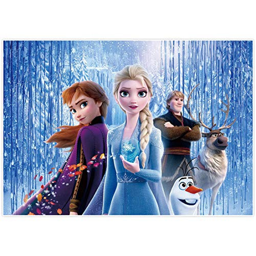 Maijoeyy 7x5ft Blue Winter Frozen Backdrop for Newborn Kids 1st Birthday Party Decorations Fairy Tale Supplies Girls Princess Baby Shower Cake Smash Props Studio Pictures Photoshoot Favors Banners