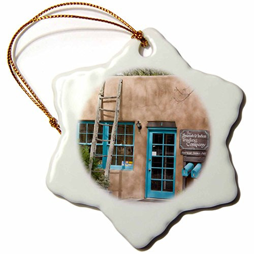 3dRose orn_92826_1 New Mexico, Santa Fe, Spanish and Indian Trading US32 JWI0366 Jamie and Judy Wild Snowflake Ornament, Porcelain, 3-Inch 3dRose orn_92826_1 New Mexico, Santa Fe, Spanish and Indian Trading US32 JWI0366 Jamie and Judy Wild Snowflake Ornament, Porcelain, 3-Inch