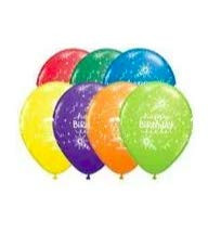 12inch Latex Balloons for Happy Birthday Party  15 pcs Beautiful Cake Printed Birthday Balloon Decoration Multicolor Birthday