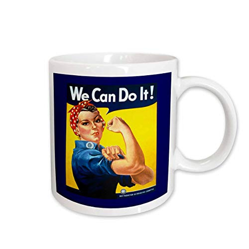 3dRose Vintage Wow II Rosie Poster Mug, 11-Ounce