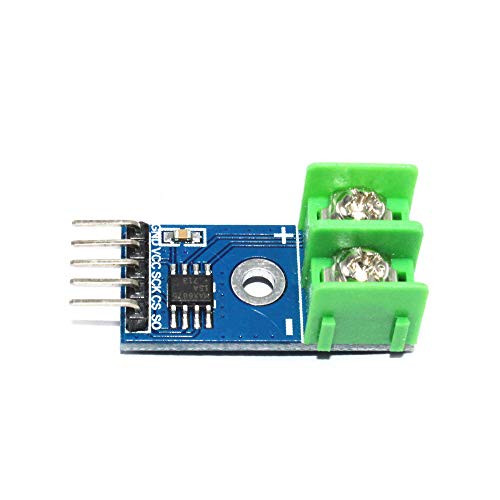 Taidacent Thermocouple K MAX6675 SPI Serial Output High Temperature Thermocouple K Type Probe Sensors Program Code Temperature Sensor Module Single Module Without thermocouple