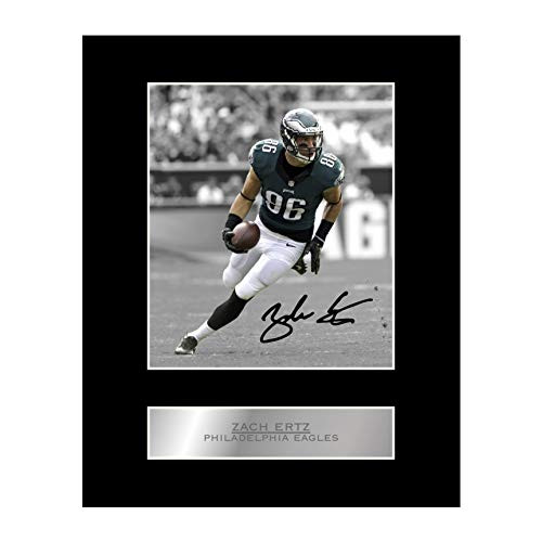 Zach Ertz Signed Mounted Photo Display Philadelphia Eagles #05 NFL Printed Autograph Gift Picture Print