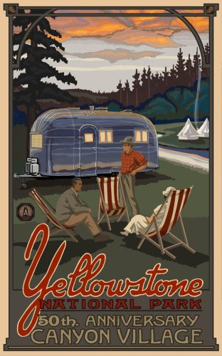 Northwest Art Mall 11" x 17" Poster Canyon Village Yellowstone by Paul A. Lanquist